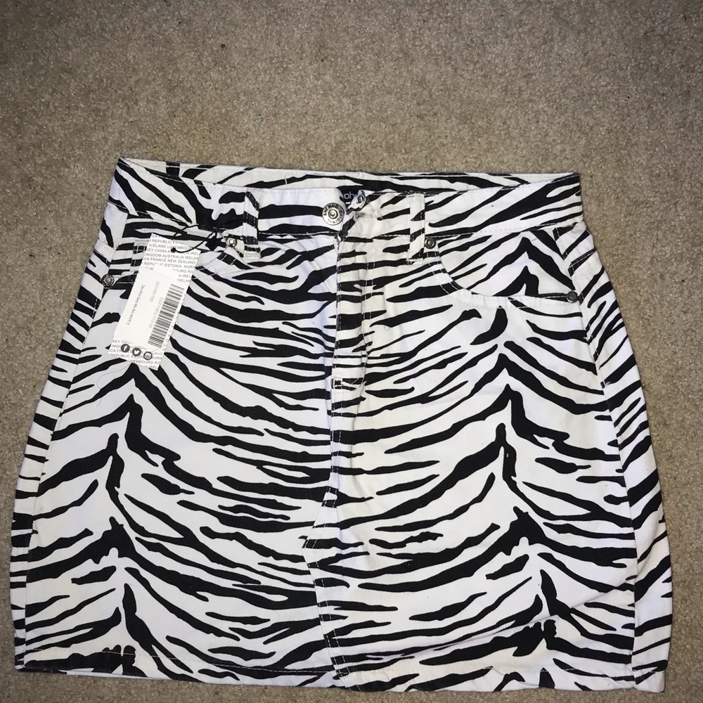 Zebra Print Skirt